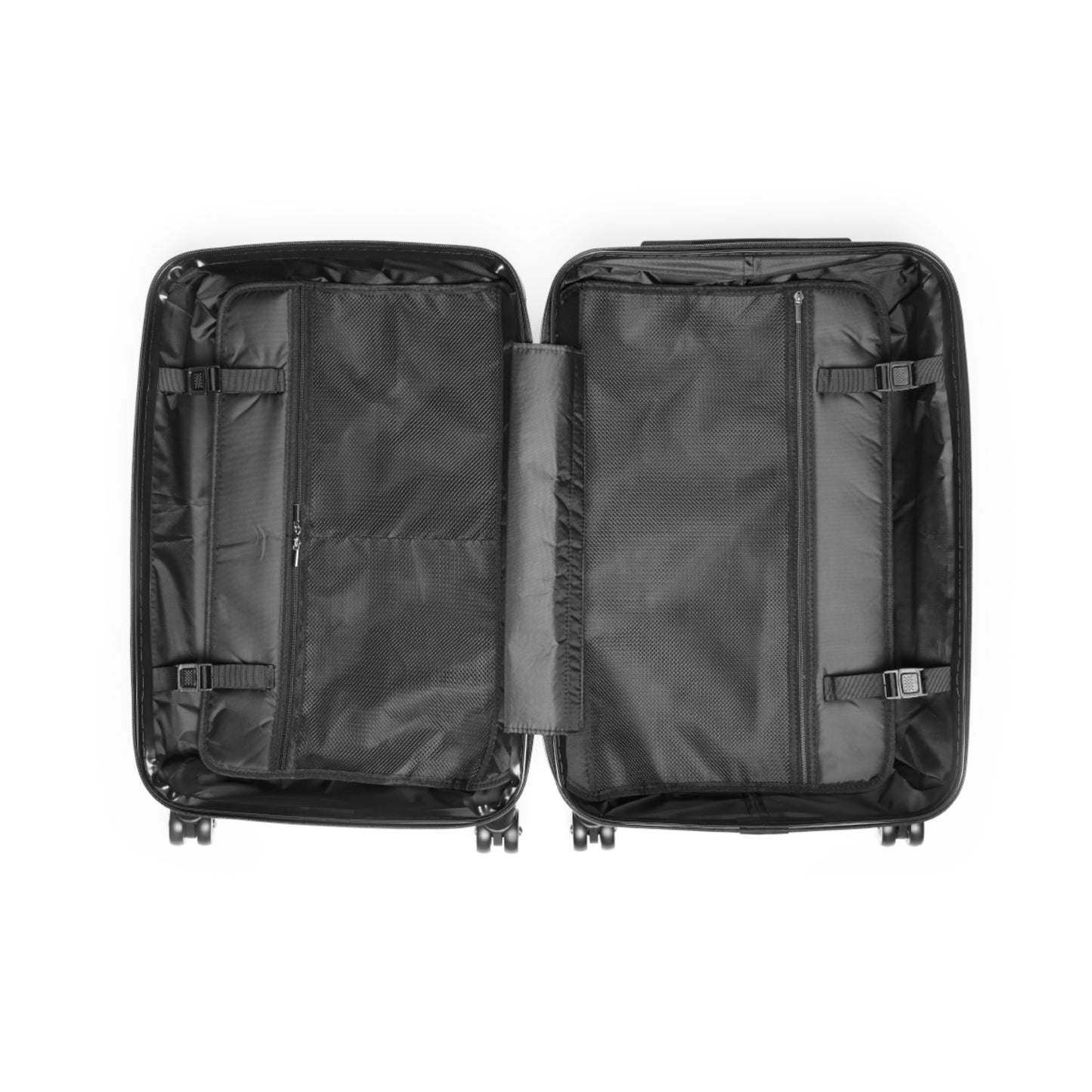 Gradient Geo Carry-On Suitcase – Modern Purple & Blue Travel Luggage