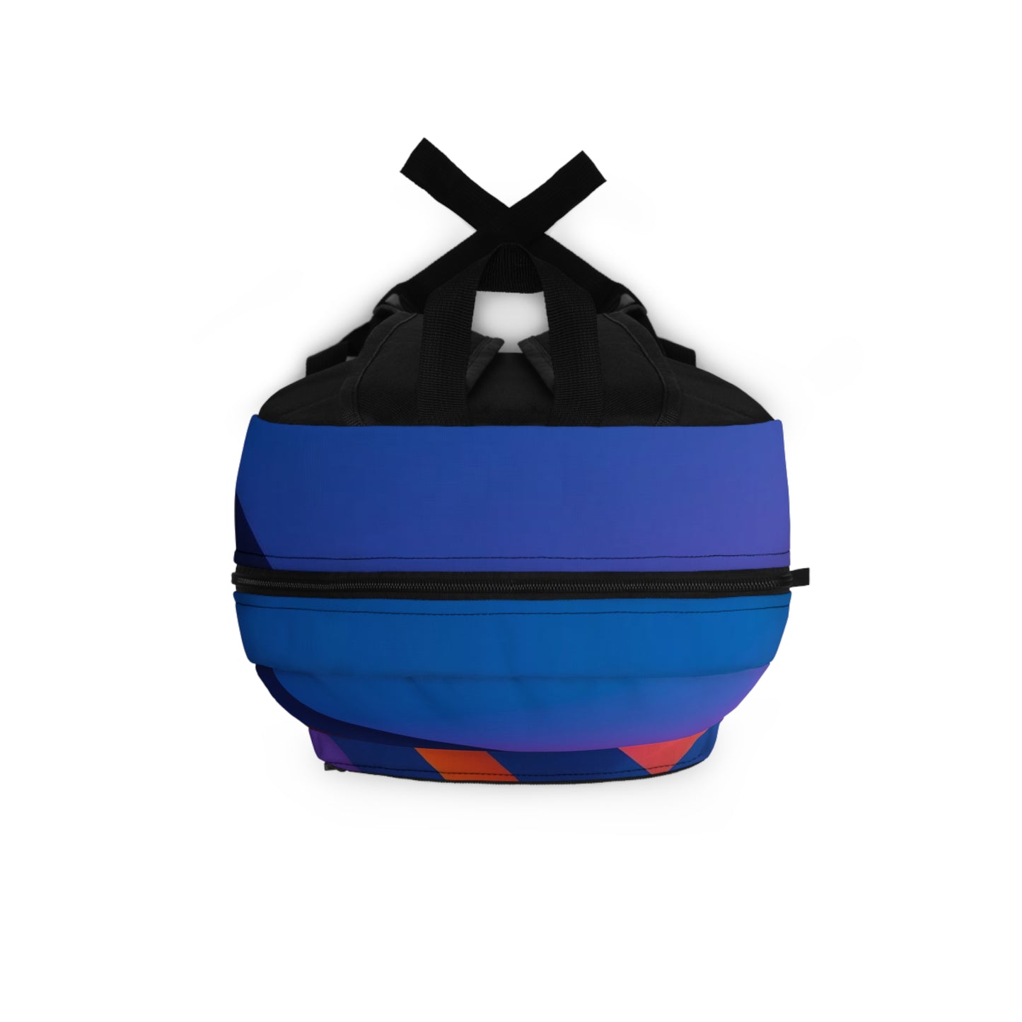 Gradient Stripe Backpack — Vibrant Purple & Blue Geometric School/Everyday Bag