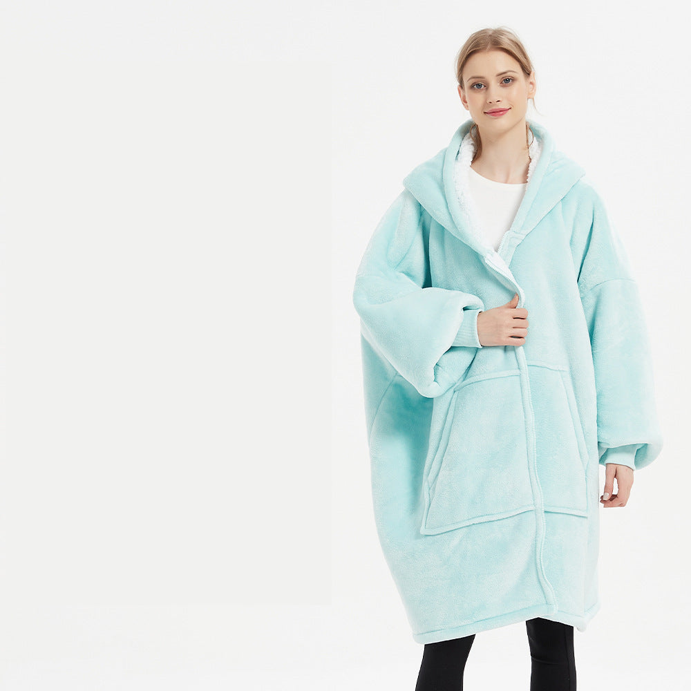 Winter Wearable Blanket. Warm And Cozy Giant Blanket Hoodie