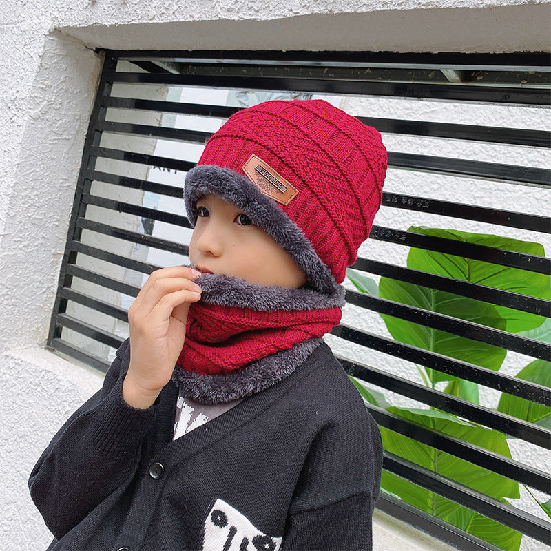 Winter Beanie; Hat/Scarf Set | Warm Knit Hat - Thick Fleece Lined