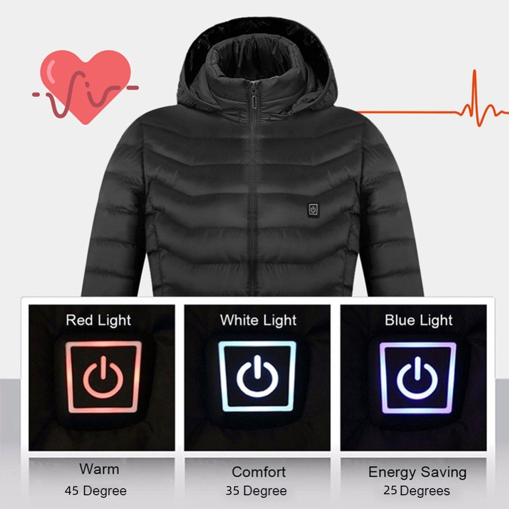 Heated Jacket, USB Electric Jacket, Cotton Filler, Thermal Clothing