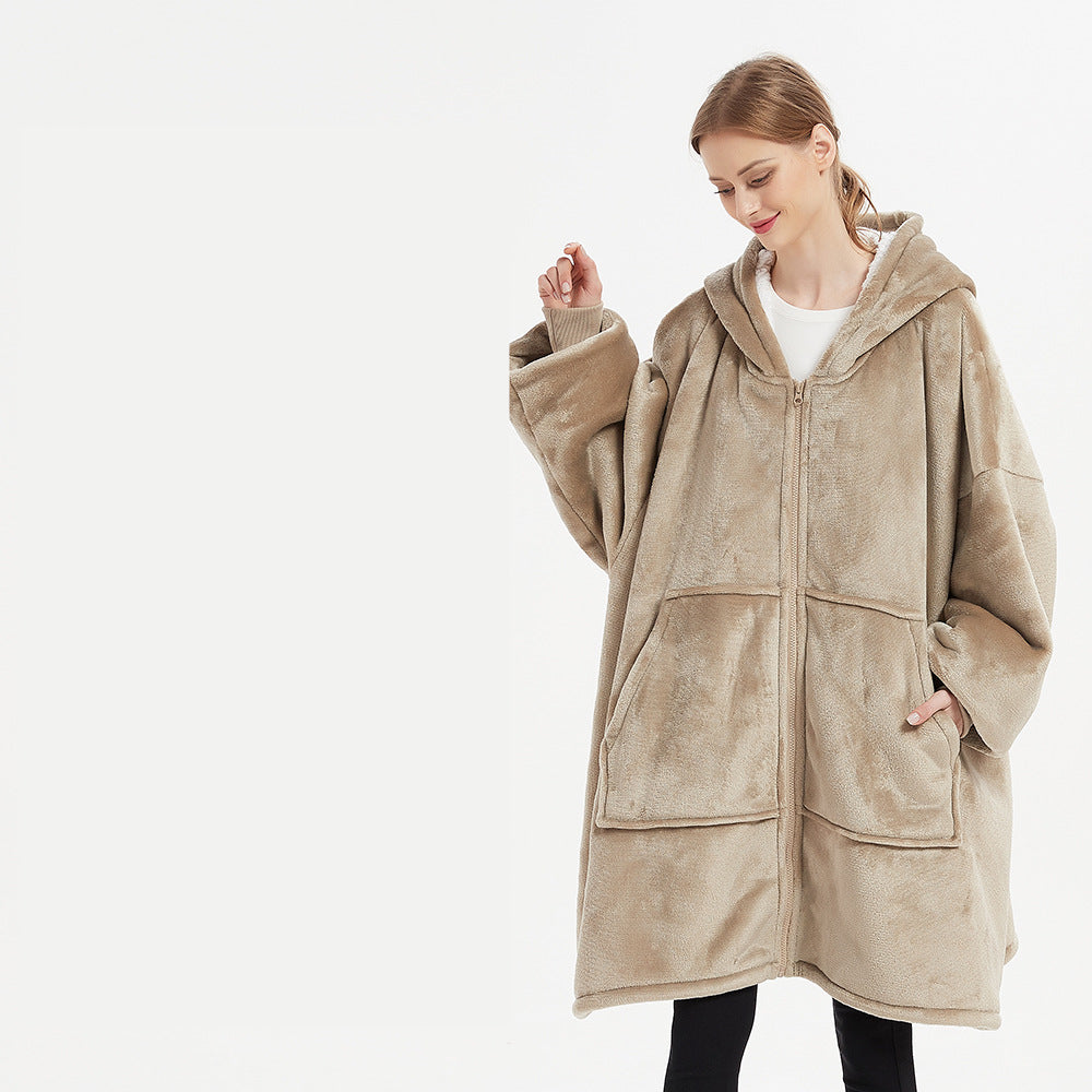 Winter Wearable Blanket. Warm And Cozy Giant Blanket Hoodie