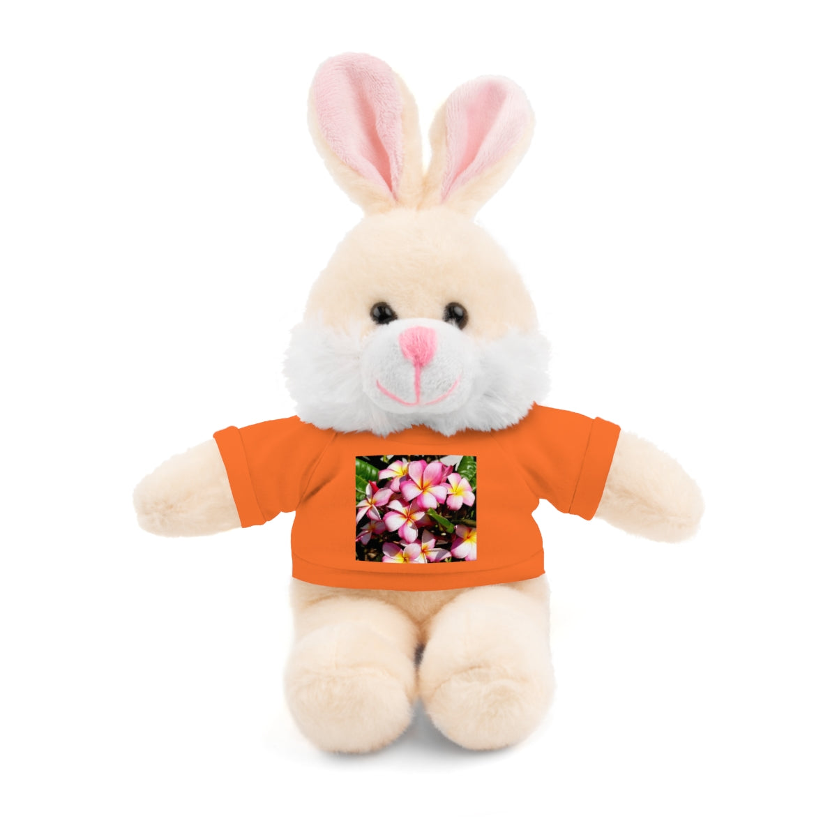 Island Style Striped Plumeria Stuffed Animals with Tee