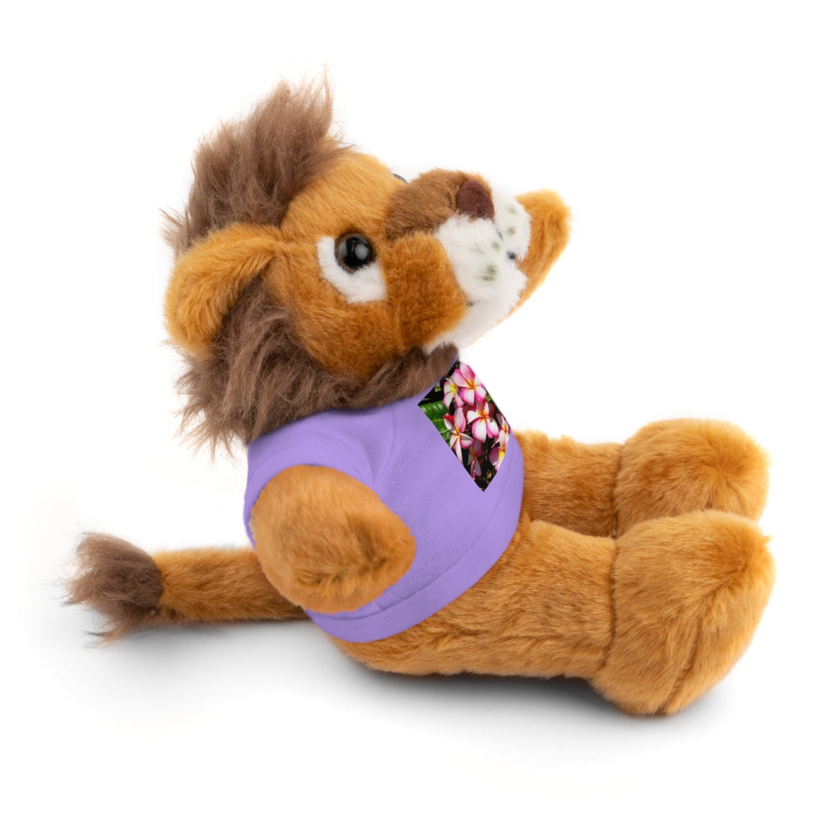 Island Style Striped Plumeria Stuffed Animals with Tee