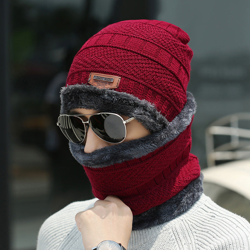 Winter Beanie; Hat/Scarf Set | Warm Knit Hat - Thick Fleece Lined