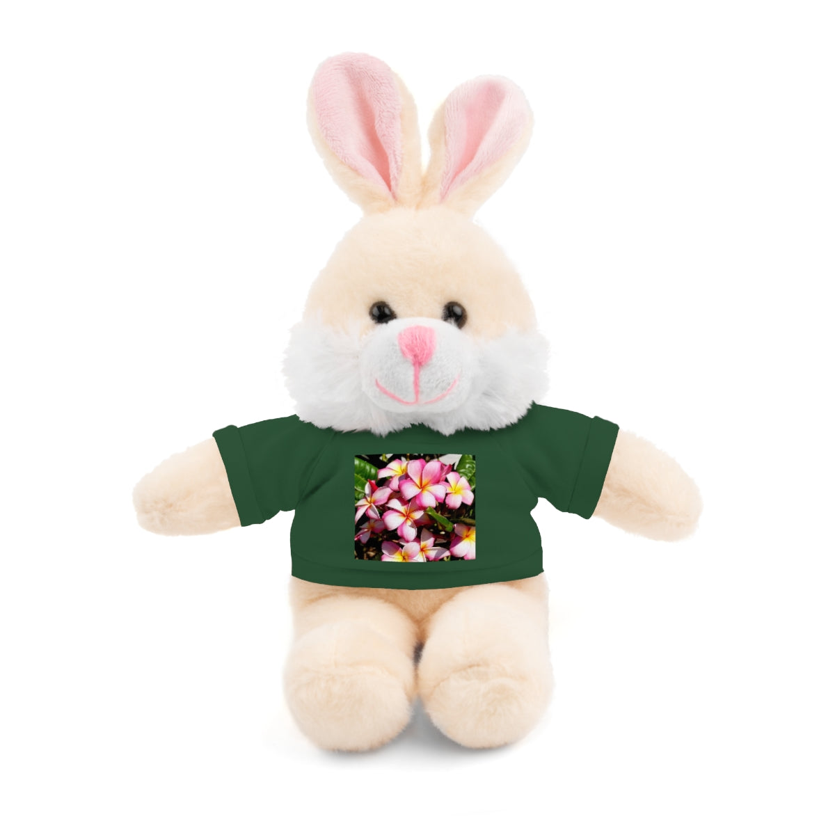 Island Style Striped Plumeria Stuffed Animals with Tee