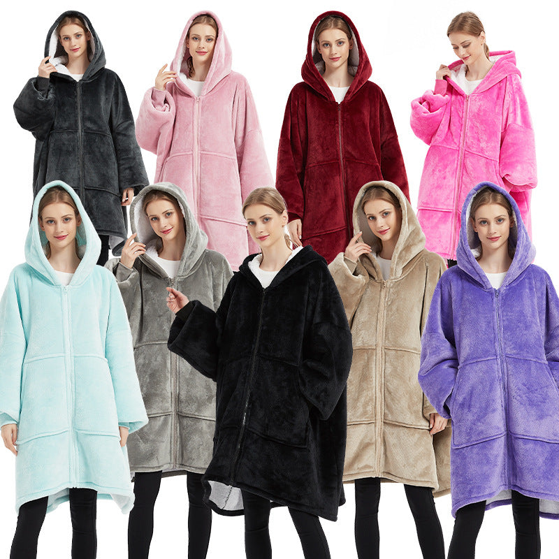 Winter Wearable Blanket. Warm And Cozy Giant Blanket Hoodie