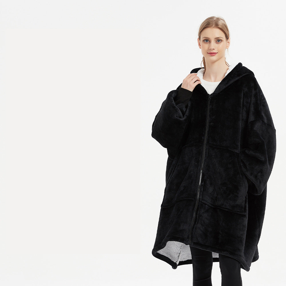 Winter Wearable Blanket. Warm And Cozy Giant Blanket Hoodie