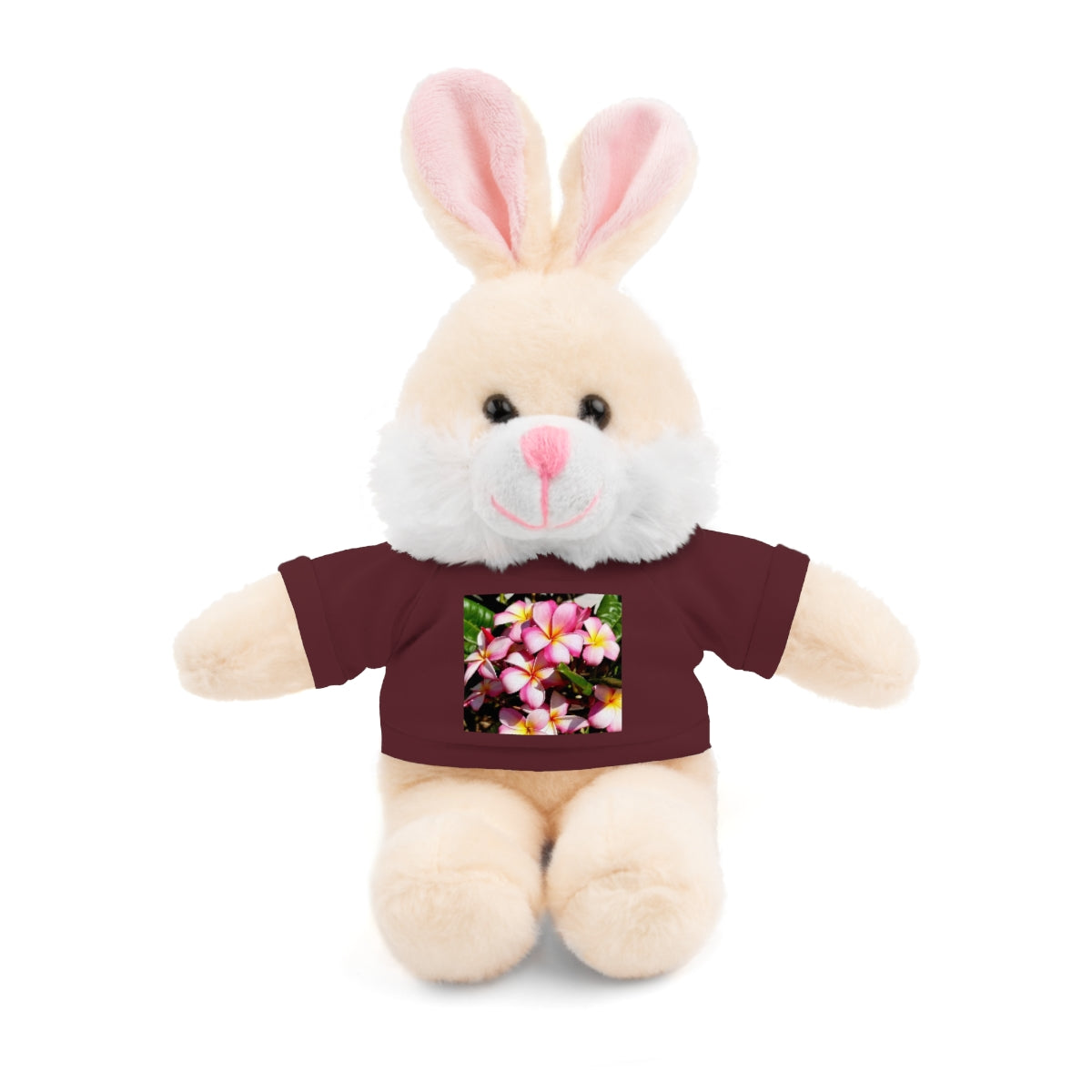 Island Style Striped Plumeria Stuffed Animals with Tee