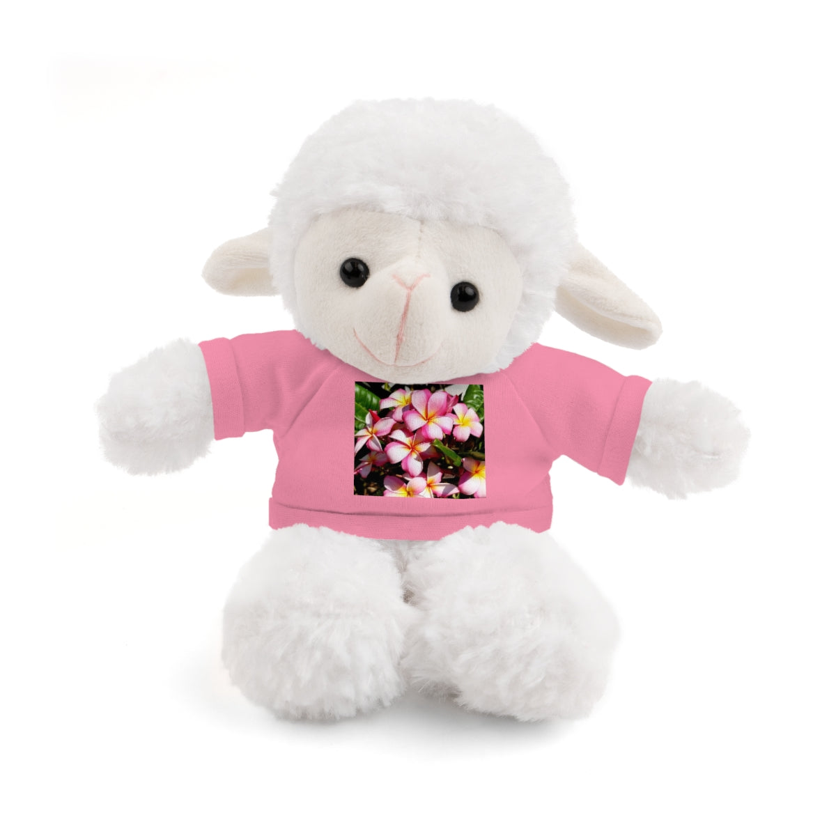 Island Style Striped Plumeria Stuffed Animals with Tee