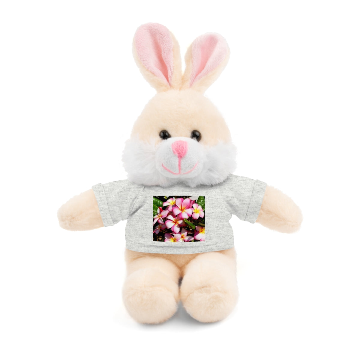 Island Style Striped Plumeria Stuffed Animals with Tee
