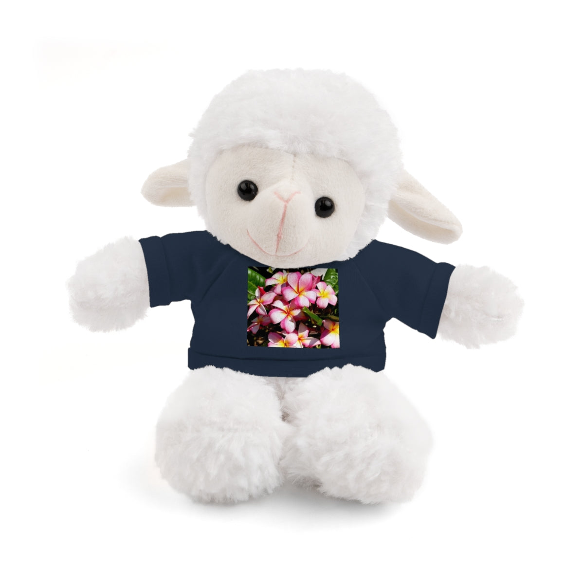 Island Style Striped Plumeria Stuffed Animals with Tee