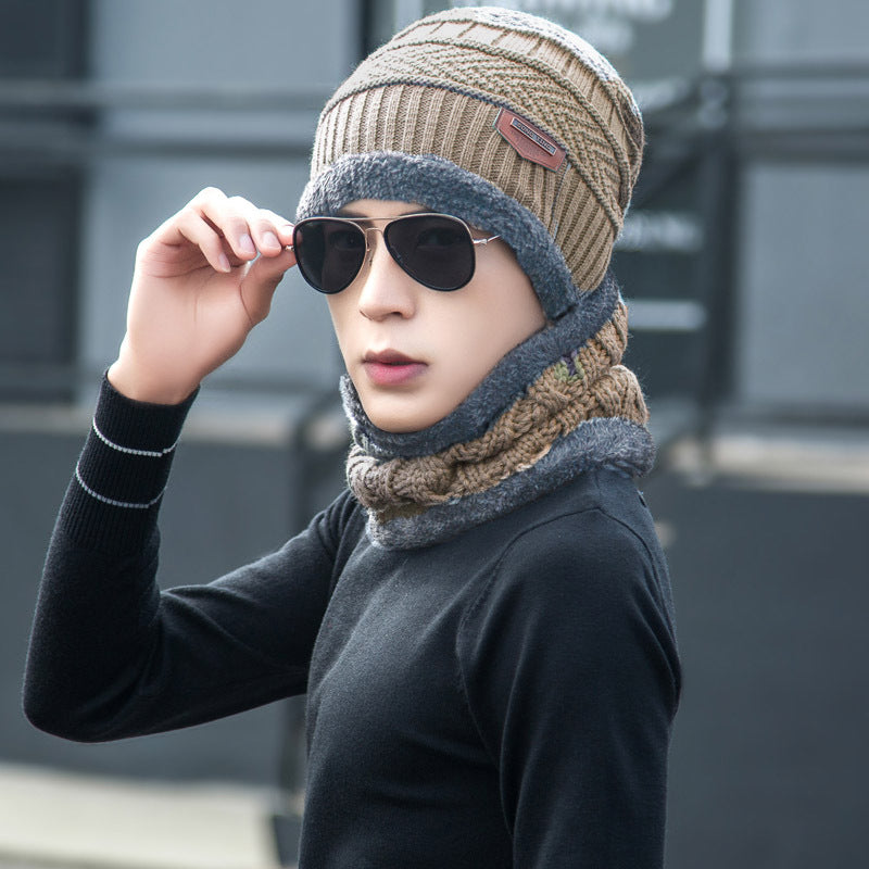 Winter Beanie; Hat/Scarf Set | Warm Knit Hat - Thick Fleece Lined