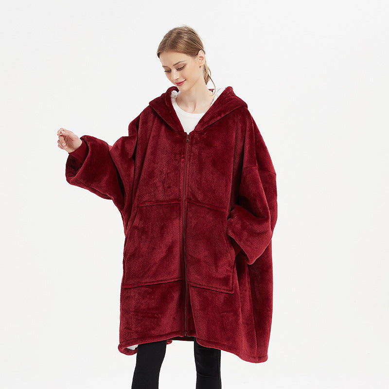 Winter Wearable Blanket. Warm And Cozy Giant Blanket Hoodie