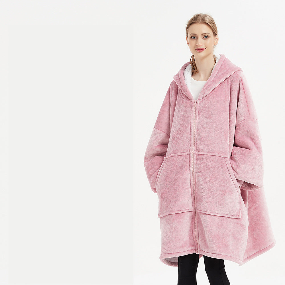 Winter Wearable Blanket. Warm And Cozy Giant Blanket Hoodie