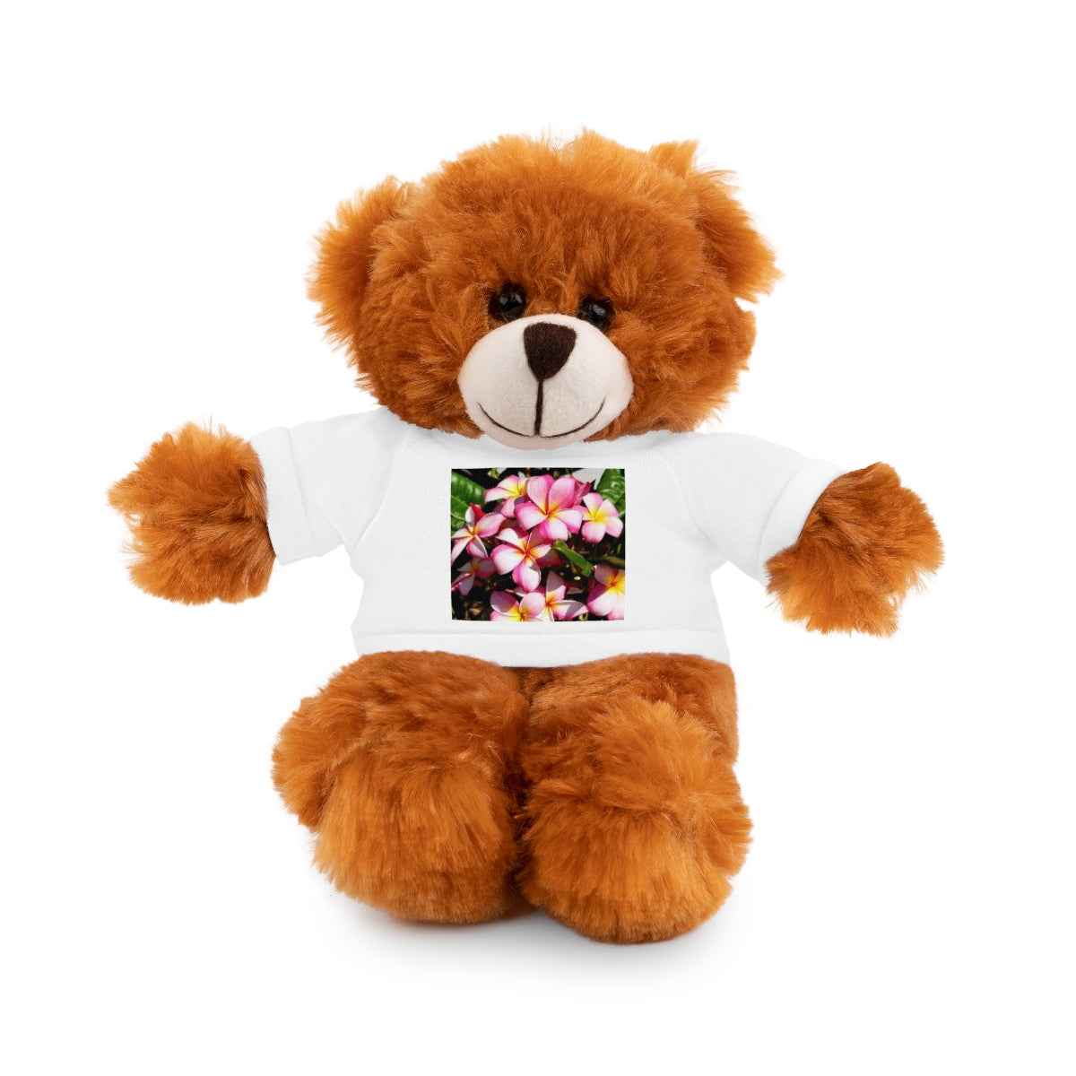 Island Style Striped Plumeria Stuffed Animals with Tee