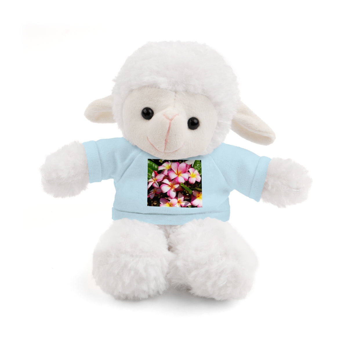 Island Style Striped Plumeria Stuffed Animals with Tee