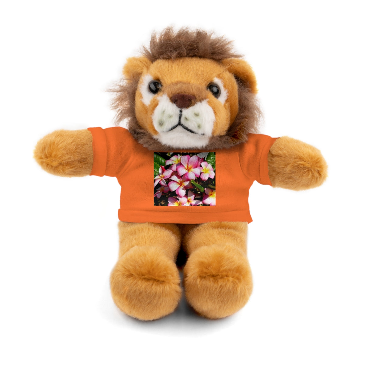 Island Style Striped Plumeria Stuffed Animals with Tee