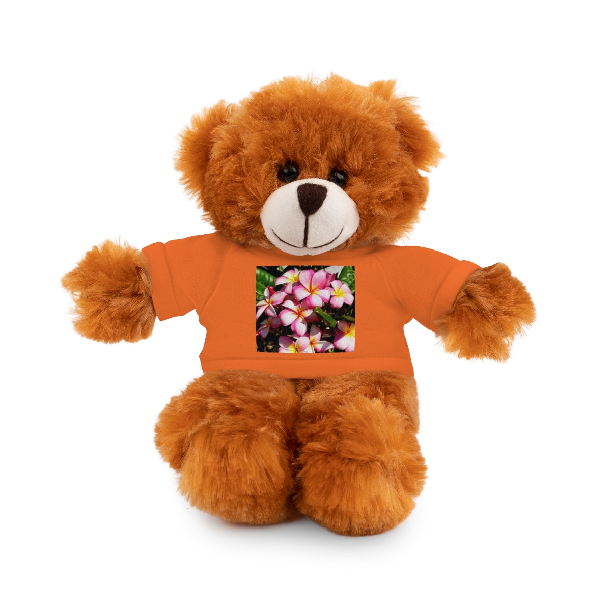 Island Style Striped Plumeria Stuffed Animals with Tee