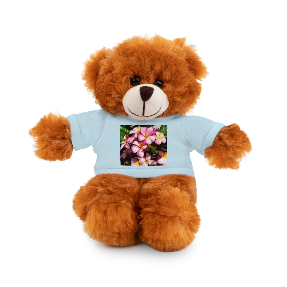 Island Style Striped Plumeria Stuffed Animals with Tee