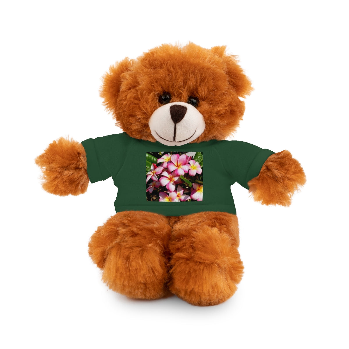 Island Style Striped Plumeria Stuffed Animals with Tee