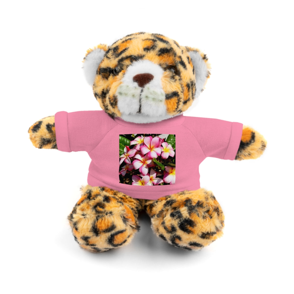 Island Style Striped Plumeria Stuffed Animals with Tee