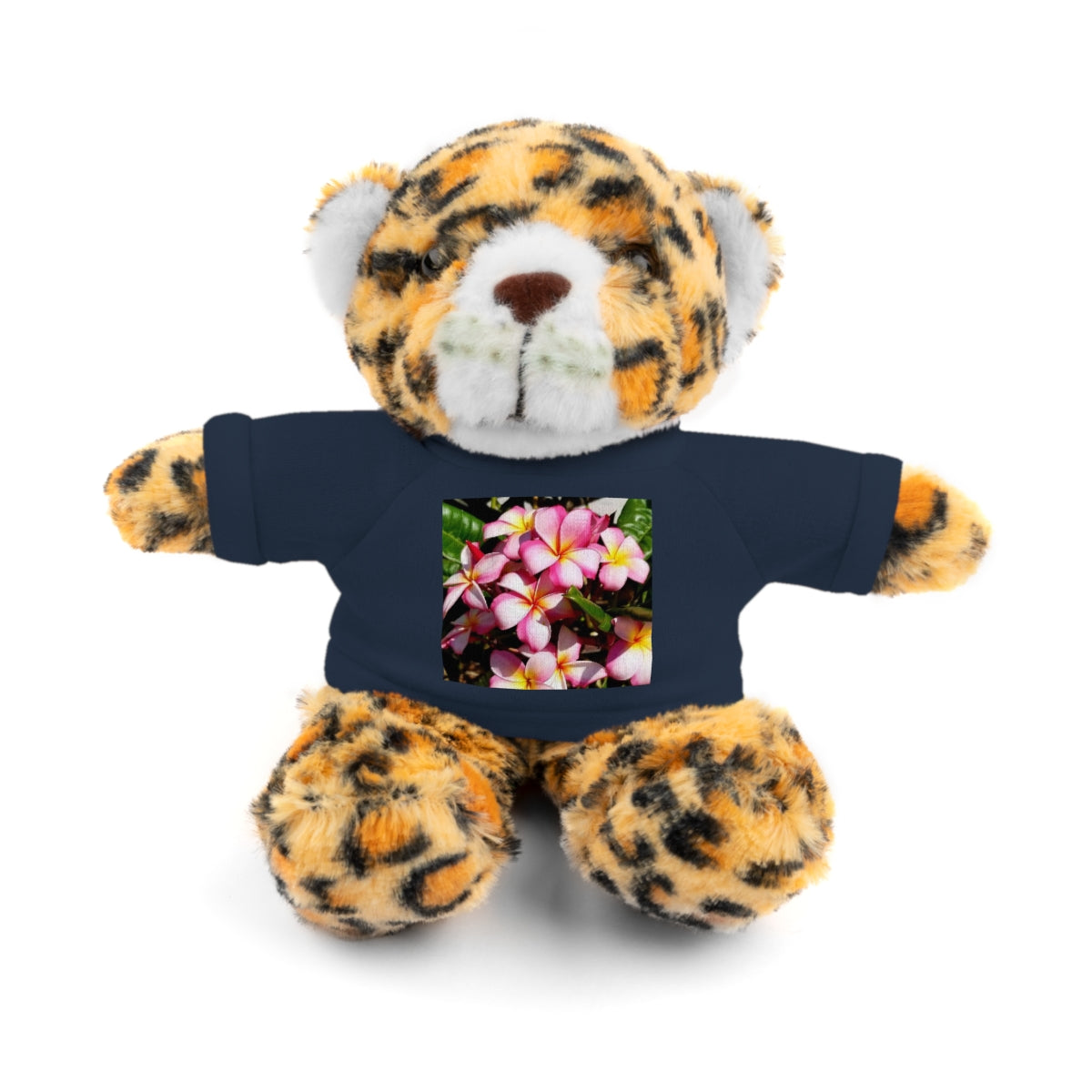 Island Style Striped Plumeria Stuffed Animals with Tee