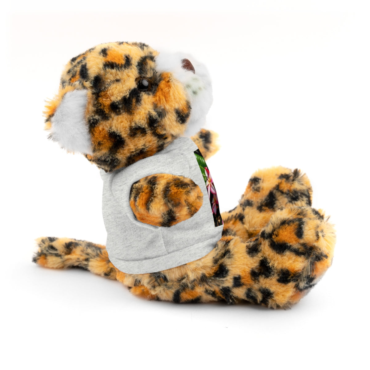 Island Style Striped Plumeria Stuffed Animals with Tee