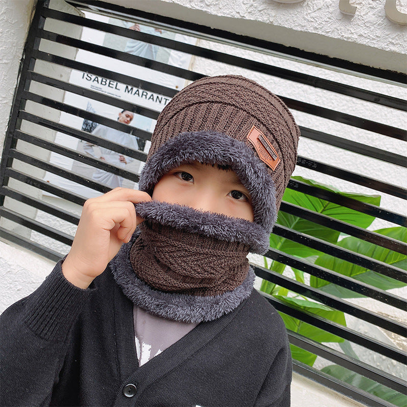 Winter Beanie; Hat/Scarf Set | Warm Knit Hat - Thick Fleece Lined