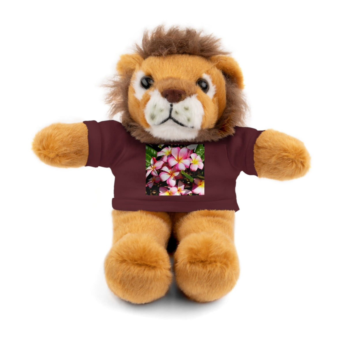 Island Style Striped Plumeria Stuffed Animals with Tee