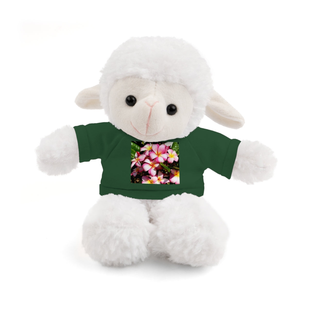 Island Style Striped Plumeria Stuffed Animals with Tee