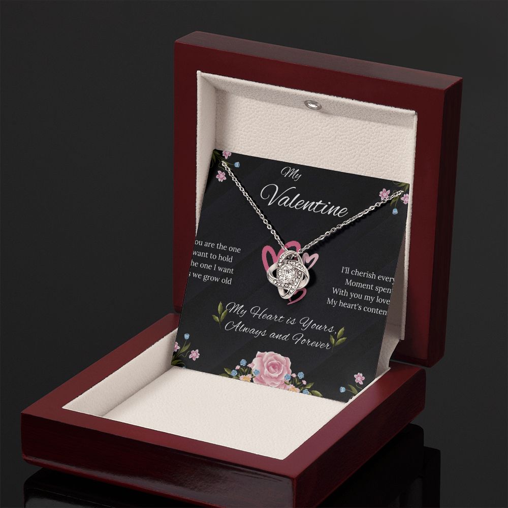 Eternal Love Knot Necklace (White Gold or Yellow Gold)