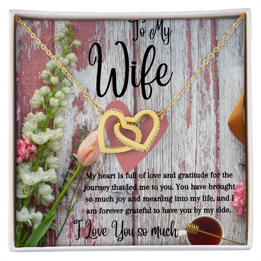 Wife - Interlocking Hearts Necklace