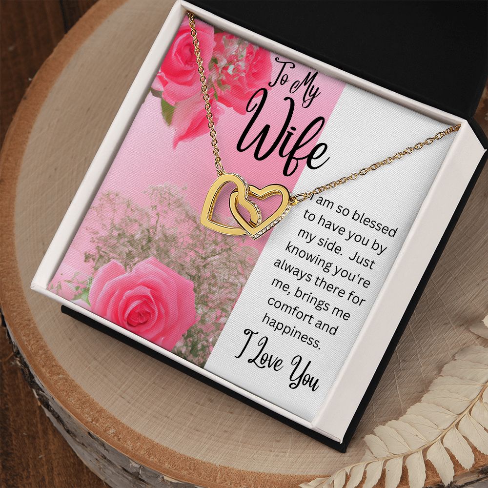 Wife - Interlocking Hearts Necklace