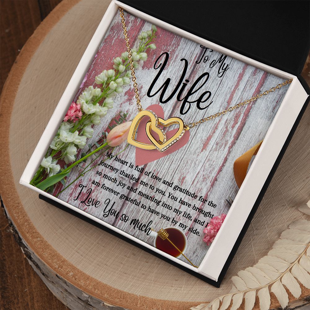 Wife - Interlocking Hearts Necklace