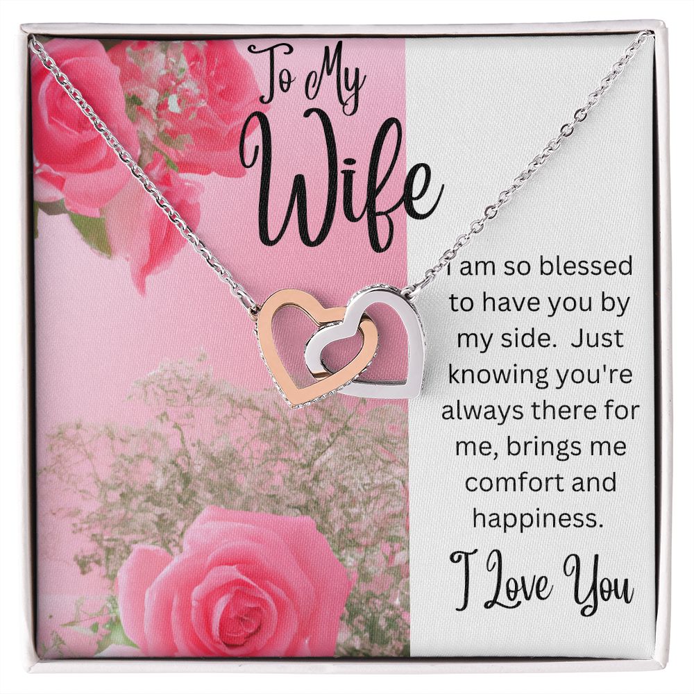 Wife - Interlocking Hearts Necklace