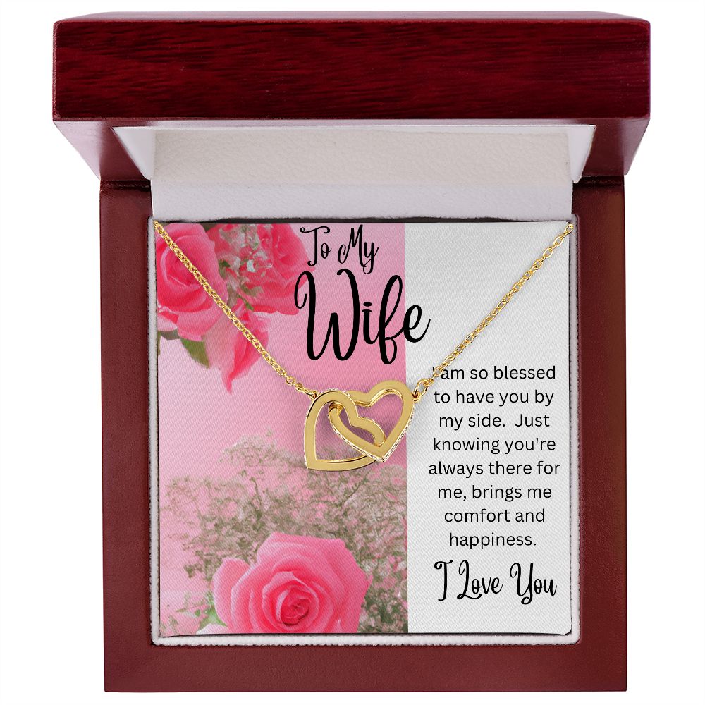 Wife - Interlocking Hearts Necklace