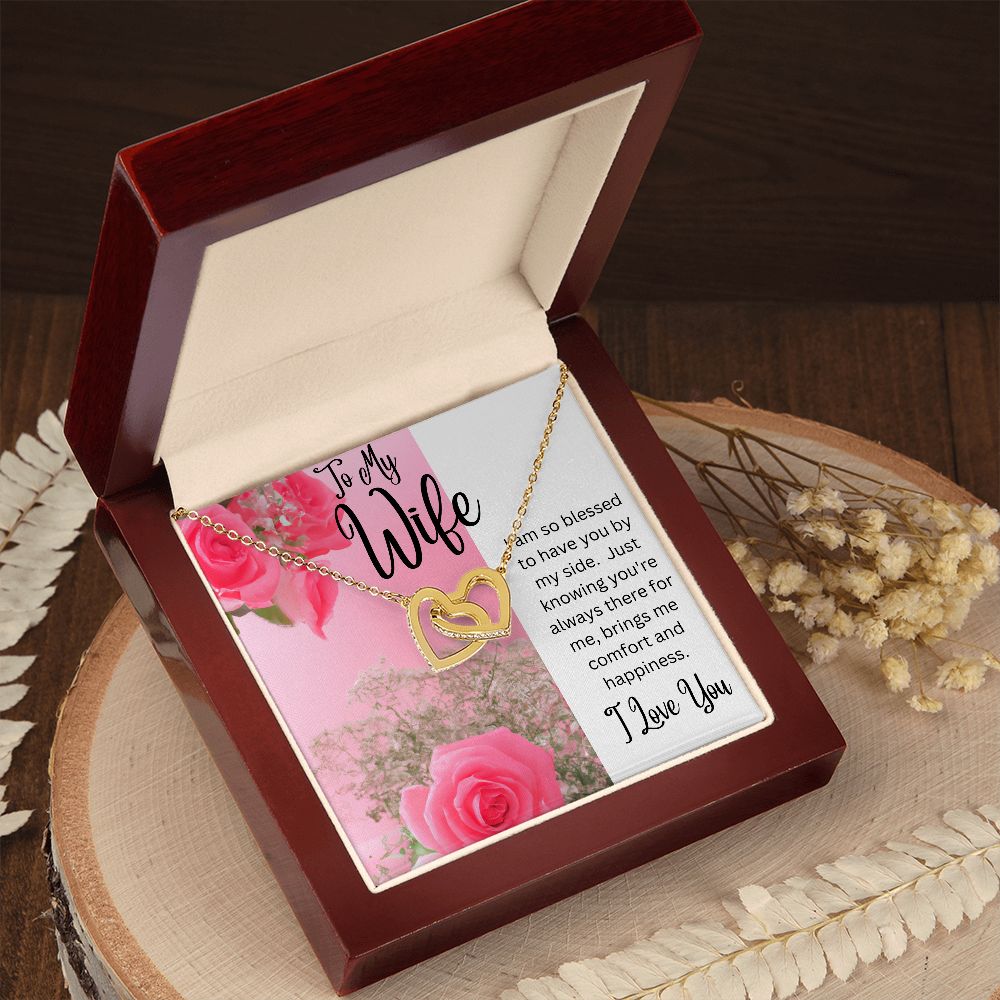 Wife - Interlocking Hearts Necklace
