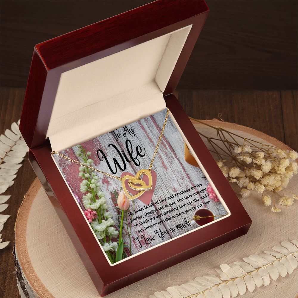 Wife - Interlocking Hearts Necklace