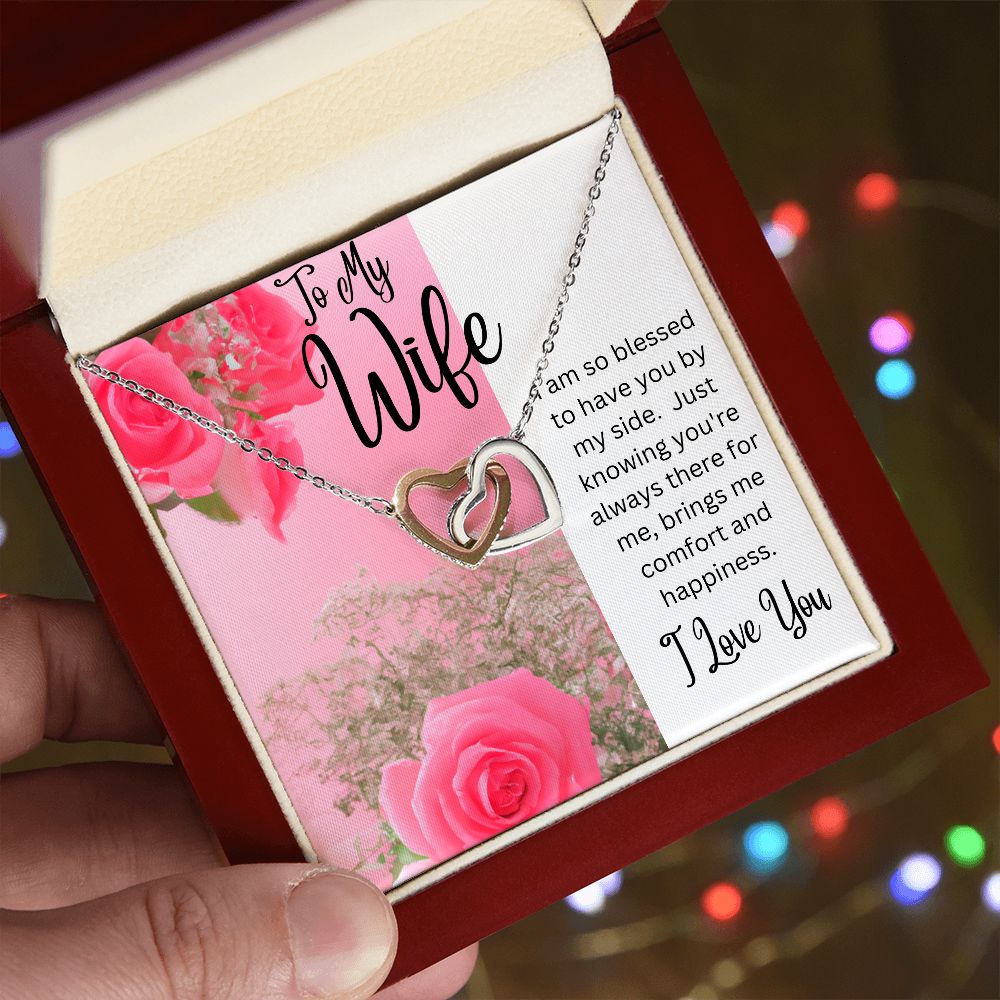 Wife - Interlocking Hearts Necklace