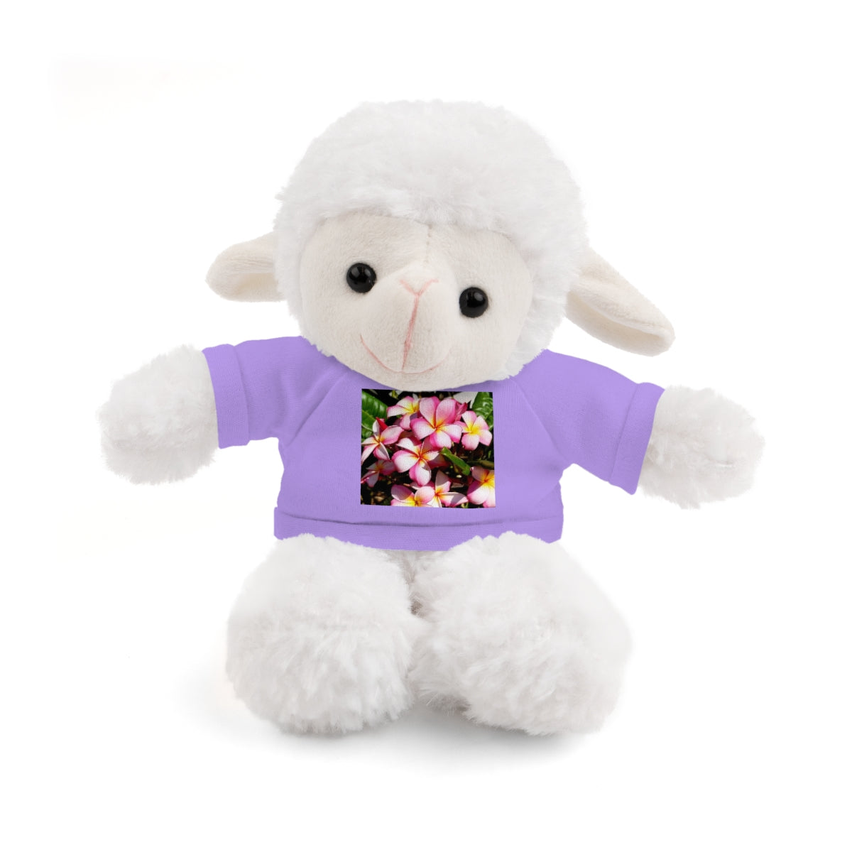 Island Style Striped Plumeria Stuffed Animals with Tee