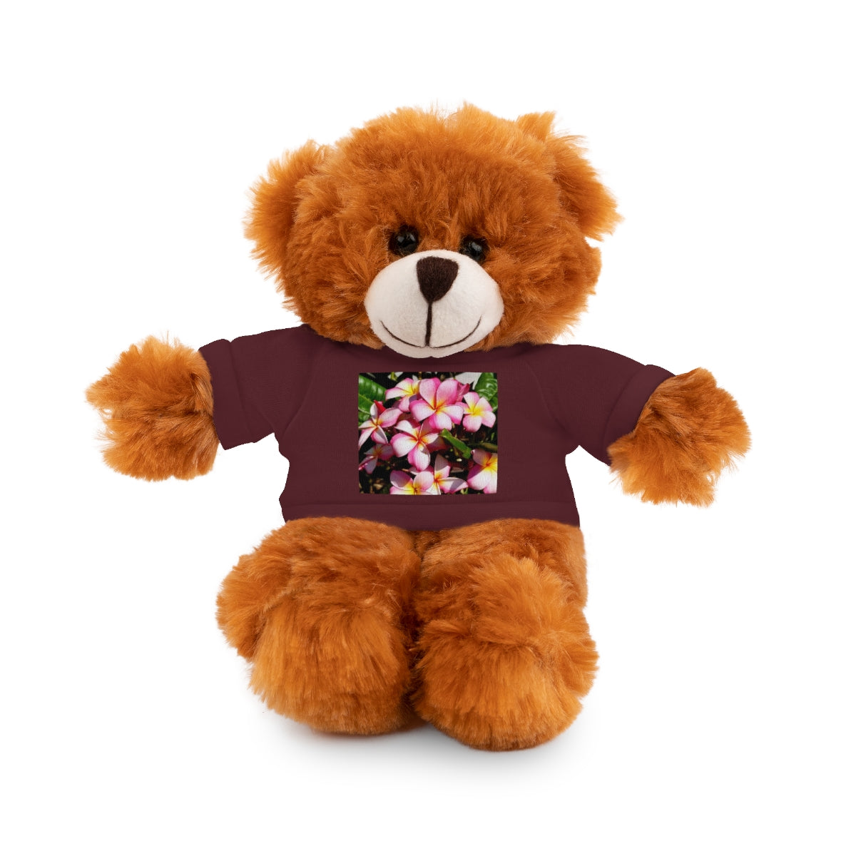 Island Style Striped Plumeria Stuffed Animals with Tee