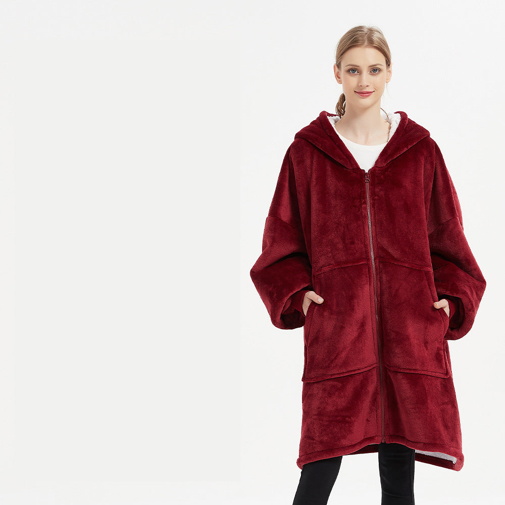Winter Wearable Blanket. Warm And Cozy Giant Blanket Hoodie