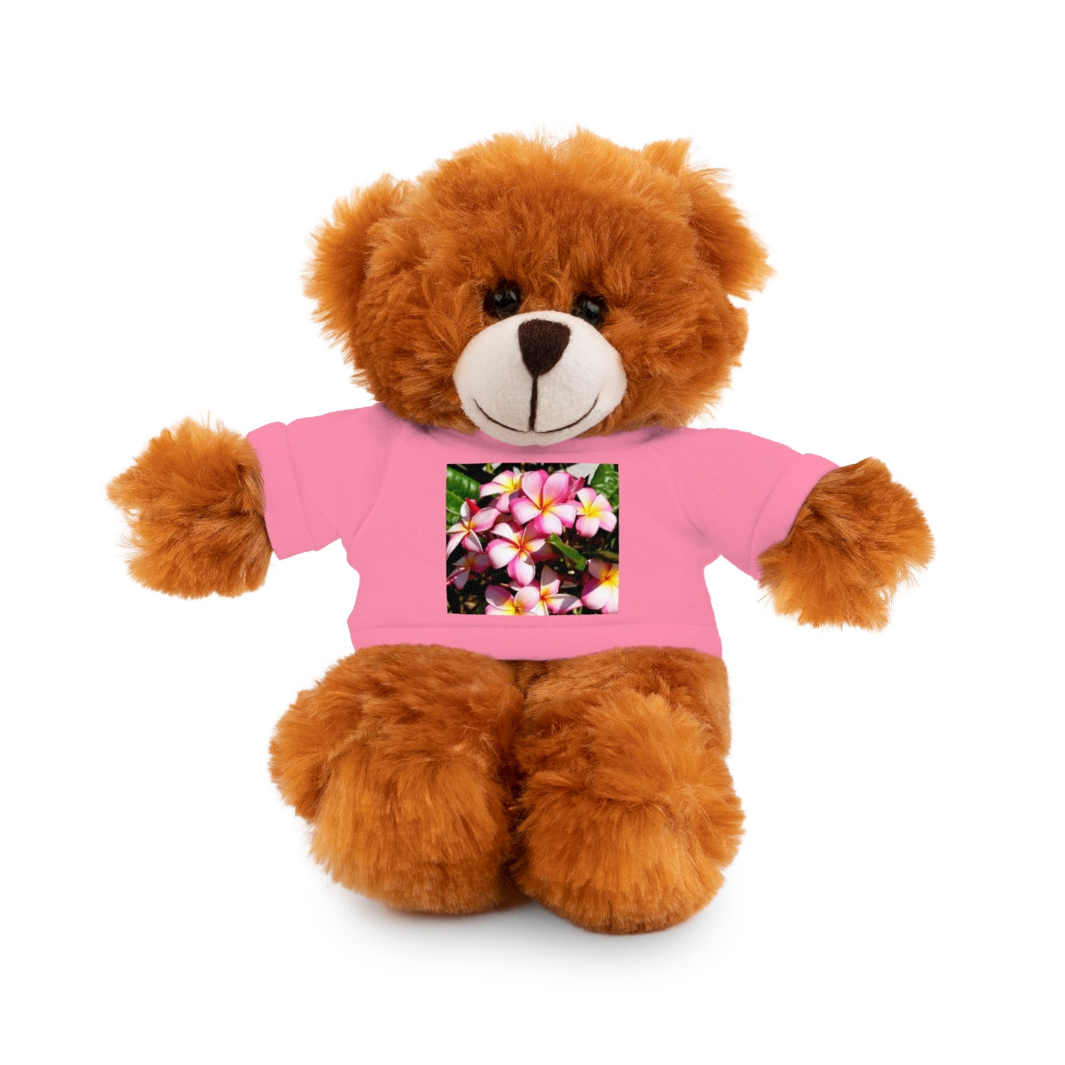 Island Style Striped Plumeria Stuffed Animals with Tee