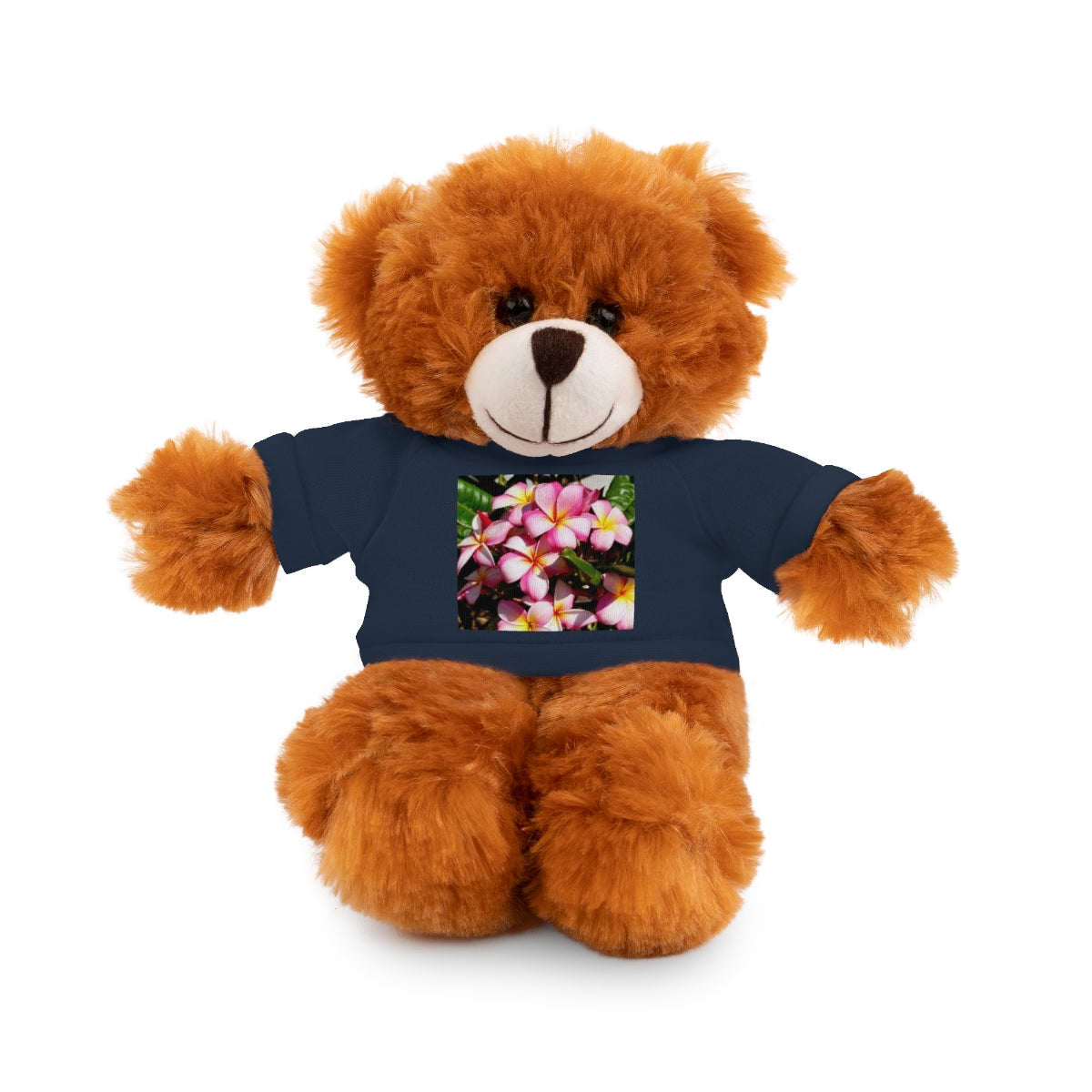 Island Style Striped Plumeria Stuffed Animals with Tee