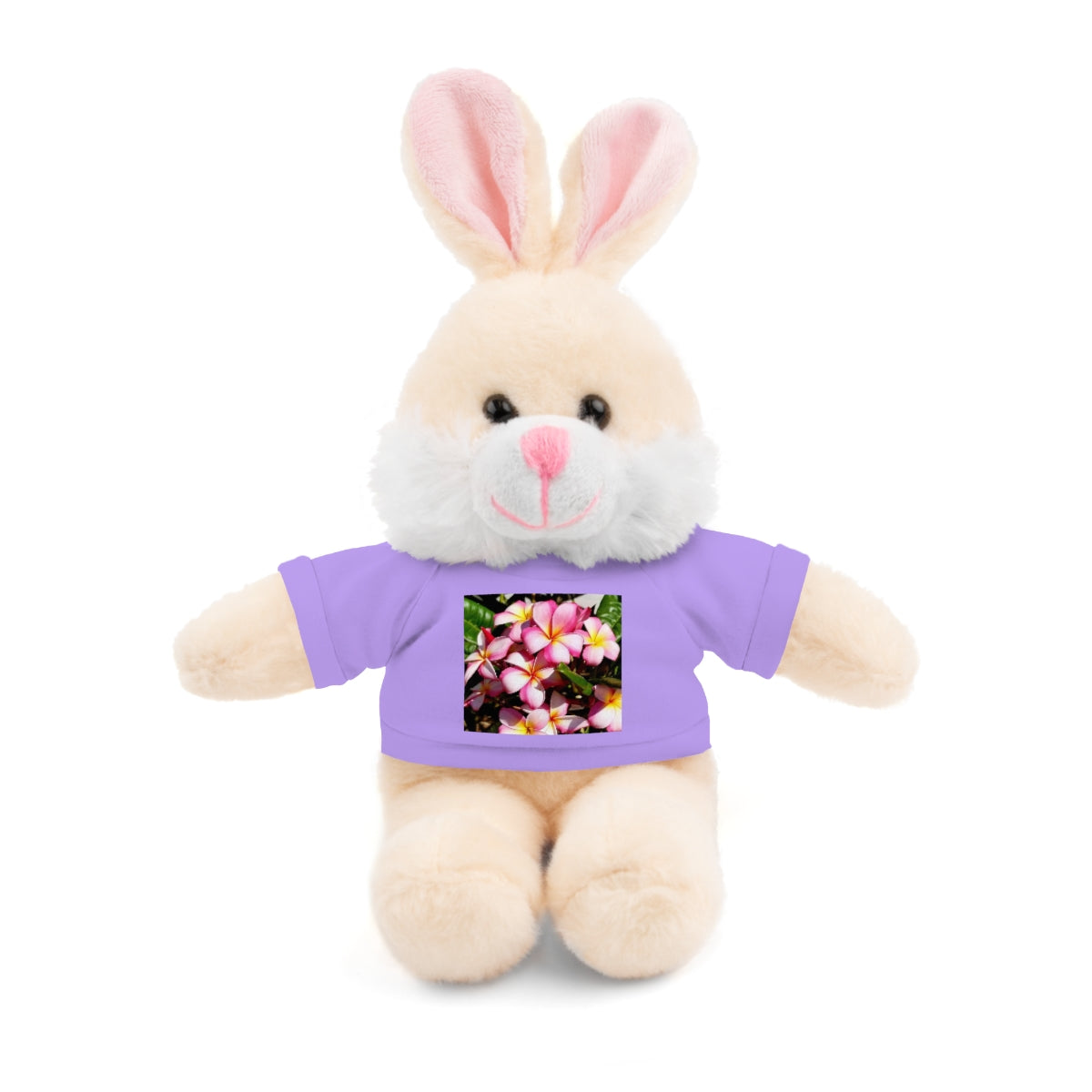 Island Style Striped Plumeria Stuffed Animals with Tee