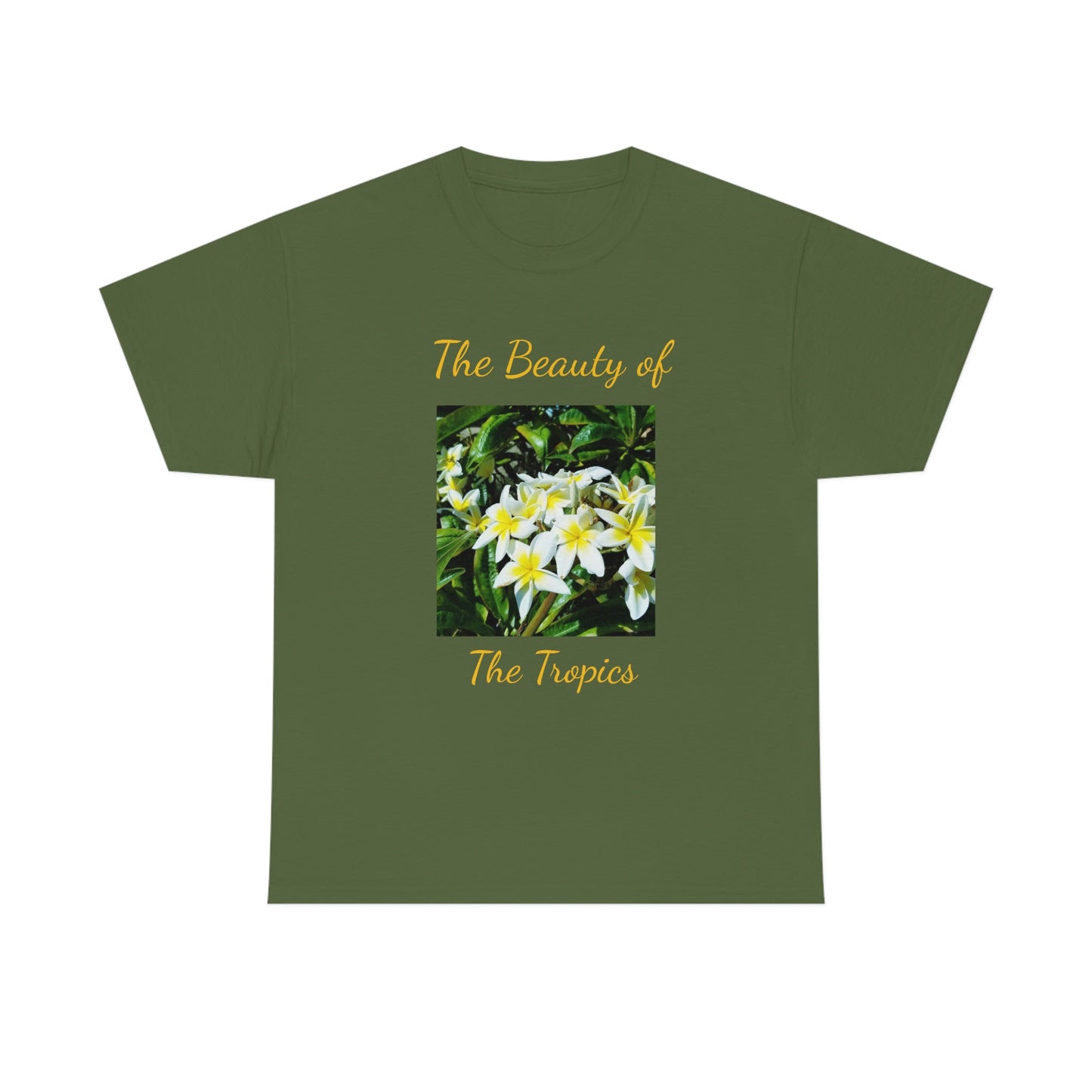 Islander Plumeria Unisex Heavy Cotton Tee