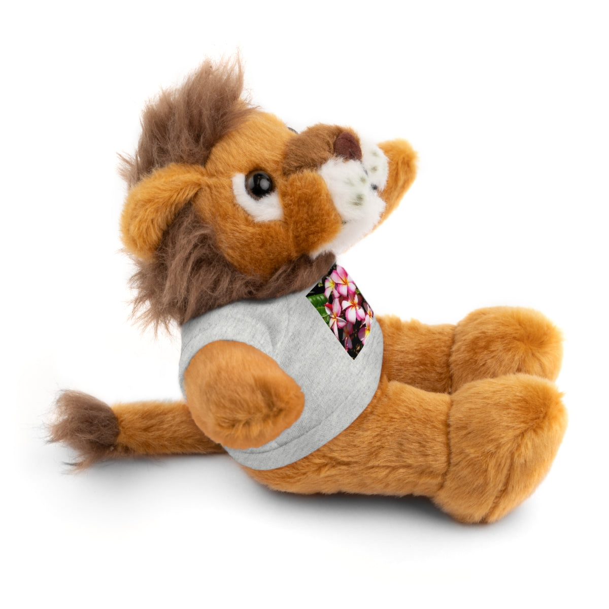 Island Style Striped Plumeria Stuffed Animals with Tee