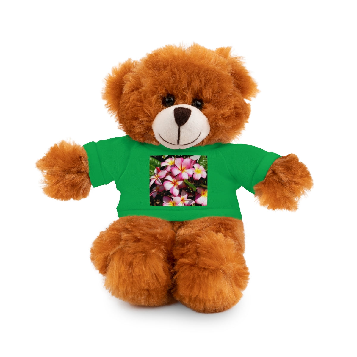 Island Style Striped Plumeria Stuffed Animals with Tee