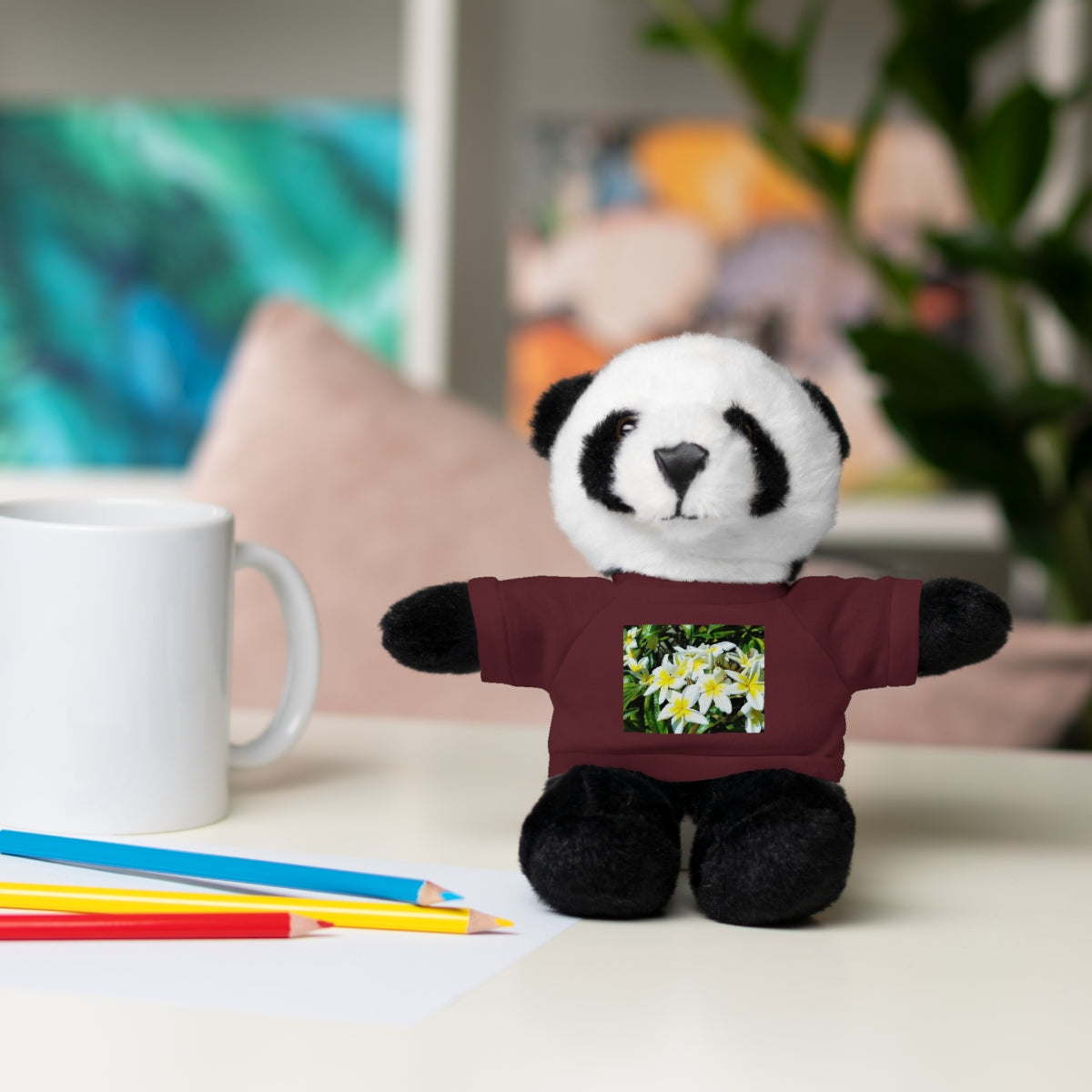 Islander Style Plumeria Stuffed Animals with Tee